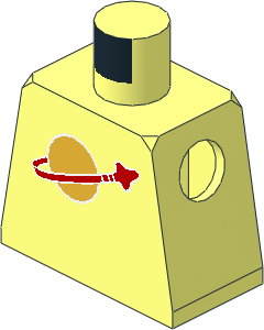 Minifig Torso with Classic Space Pattern