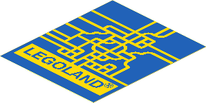 Sticker  3.5 x  2.9 with Legoland Map