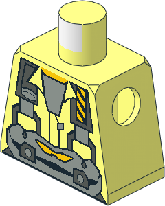 Minifig Torso with Rock Raiders Jet Pattern