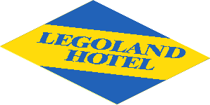 Sticker  2.4 x  3.0 with "LEGOLAND HOTEL" Right Up