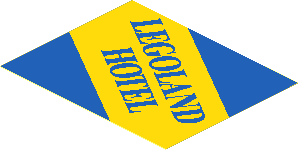 Sticker  2.4 x  3.0 with "LEGOLAND HOTEL" Right Down