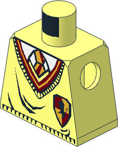 Minifig Torso with HP Gryffindor Uniform Pattern