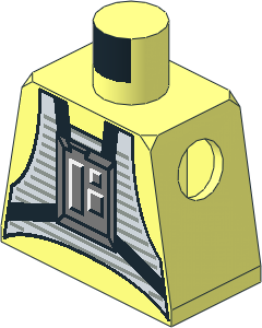 Minifig Torso with SW Rebel Pilot Pattern