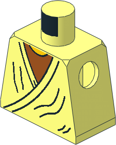 Minifig Torso with SW Ben Kenobi Pattern