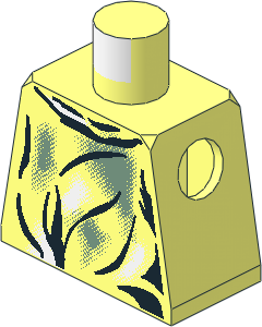 Minifig Torso with SW Camouflage Smock Pattern