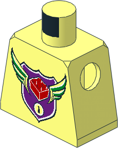 Minifig Torso with MBA Level  1 Logo Pattern