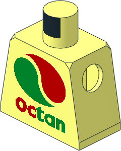 Minifig Torso with Octan Logo Pattern