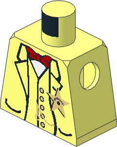 Minifig Torso with Sheriff Pattern