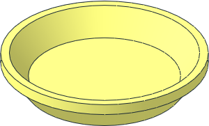 Figure Friends Dish Round  2.7 x  2.7