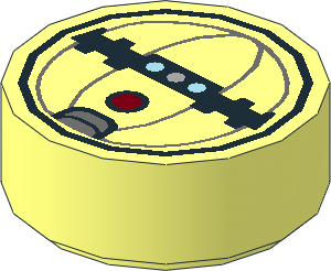 Tile  1 x  1 Round with Thermal Detonator Pattern