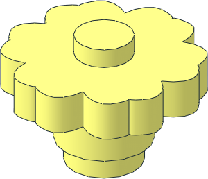 Plant Flower  2 x  2 with Solid Stud