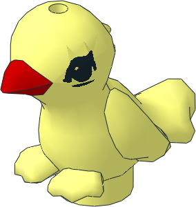 Animal Friends Bird with Eyes and Red Beak Pattern