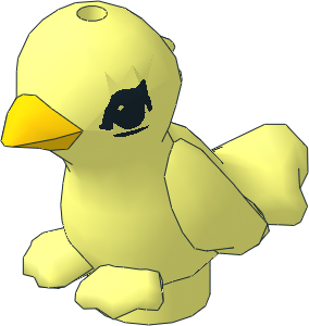 Animal Friends Bird with Eyes and Yellow Beak Pattern