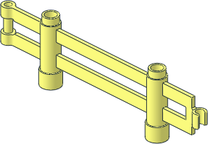 Duplo Fence  1 x 10 x  2 with Clip and Bar
