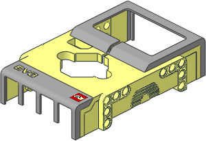 ~Electric Mindstorms EV3 Shell Top with LEGO Logo Pattern