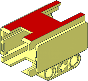 ~Electric Mindstorms EV3 Sensor Shell and Side Panels, Red Top