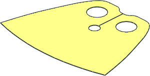 Minifig Cape Cloth Short