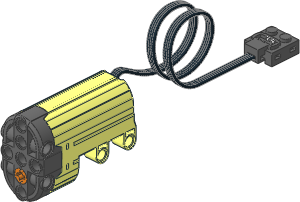 Electric Power Functions Servo Motor with Coiled Cable