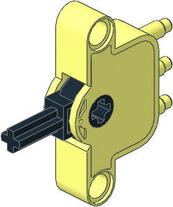 Technic Pneumatic Valve with Axle Hole (Neutral Position)