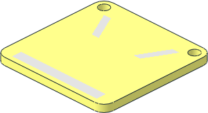 ~| Circuit Cubes Device PCB with Momentary Switch Tracks Pattern