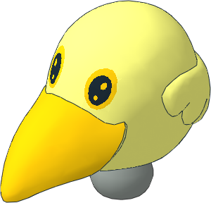 Figure Fabuland Bird Head  2 with Neck