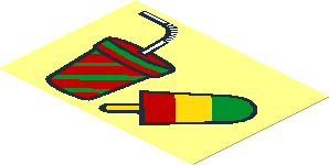 Sticker  1.9 x  2.7 with Drink and Ice Pop