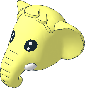 ~Figure Fabuland Elephant Head  1