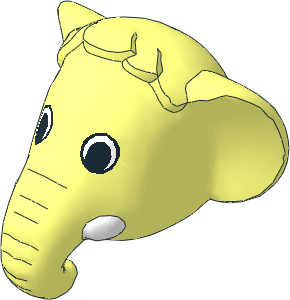 ~Figure Fabuland Elephant Head  2