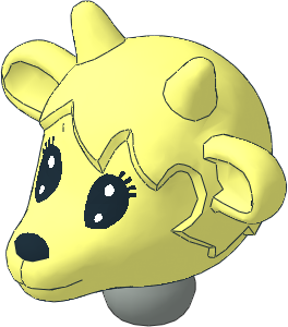 Figure Fabuland Goat Head  2 with Neck