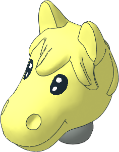 Figure Fabuland Horse Head  1 with Neck