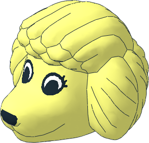 ~Figure Fabuland Poodle Head  2