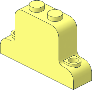 Brick  1 x  4 x  2 Bellshaped