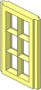 Mursten Window Pane  1 x  2 x  3