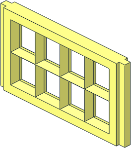 Mursten Window Pane  1 x  4 x  2