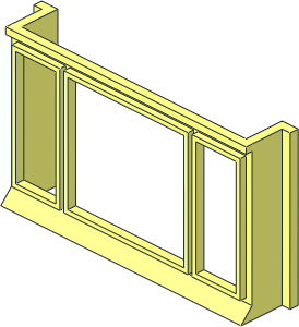 Mursten Window  1 x  6 x  3 Triple