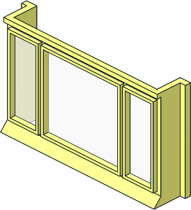 Mursten Window  1 x  6 x  3 Triple with Glass