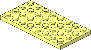 Plate  4 x  8 with Square Underside Studholes