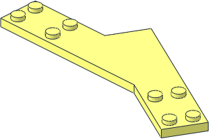 ~Train Track 12V Slotted Point Right 2 Merged Plates  2 x  8