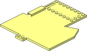 ~Train Track 12V Slotted Point Left Bottom Plate