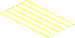 Sticker  1.6 x  2.9 with White/Clear Stripes