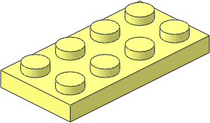 ~Electric Brick  2 x  4 with USB Flash Drive - Top Plate