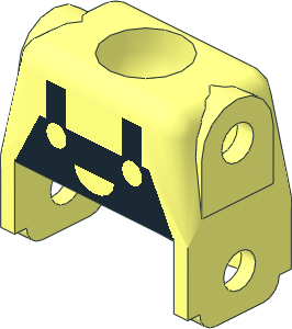 Figure Fabuland Torso with Black Dungarees Pattern