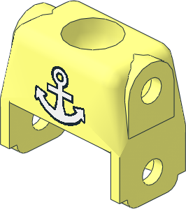 Figure Fabuland Torso with White Anchor Pattern