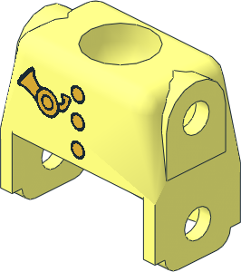 Figure Fabuland Torso with Post Logo Pattern