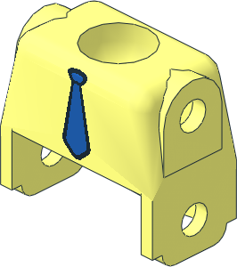 Figure Fabuland Torso with Blue Tie Pattern