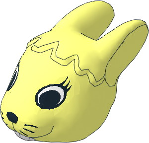 ~Figure Fabuland Bunny Head  3