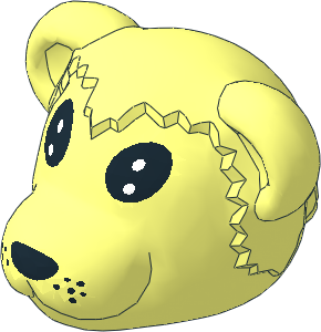 ~Figure Fabuland Bear Head  1