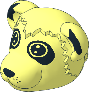 ~Figure Fabuland Panda Head