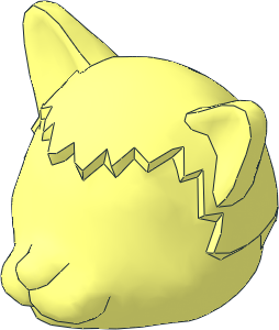 ~Figure Fabuland Cat Head without Pattern