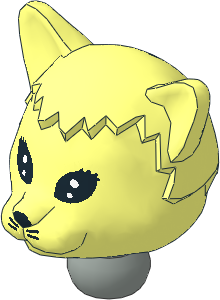 Figure Fabuland Cat Head  1 with Neck